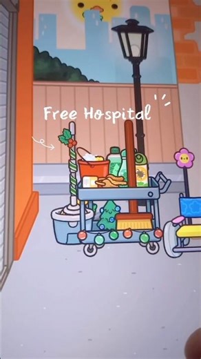 Free hospital 🏥👩🏻‍⚕️🌷 -Toca life world- #hospital #tour #free #tocaboca