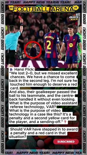 Hansi Flick Fumes at VAR: Was This a Penalty and a Red Card? #hansiflick #fcbarcelona