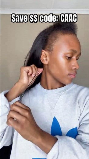 Seamless Half Wig Install On Short 4C Hair🤩Silk Press & Dramatic Edges Laid Tutorial Ft.‪@UlaHair‬