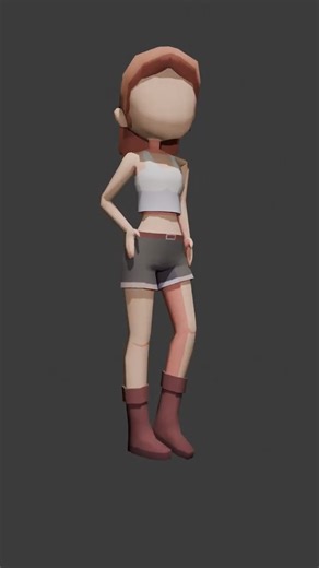 👩‍🎨 Modelando uma Personagem Feminina Low Poly no Blender! 💻