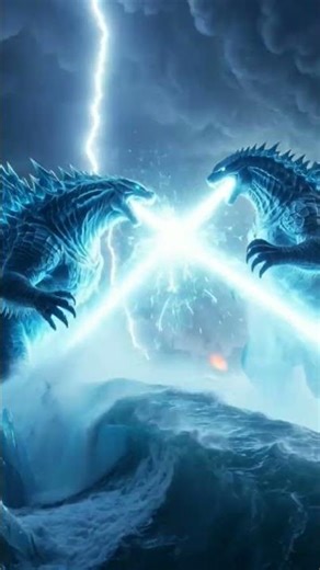 Ice Godzilla vs Water Godzilla | Epic Monster Battle