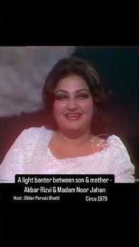 Legendary Noor Jehan & Dildar Parvez Bhatti | Rare TV Interview #shorts #usa