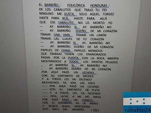 EL. BARREÑO. (. LETRA. ). FOLKLÒRICA. HONDURAS .- PROFESOR : RAFAEL. RUBIO .-