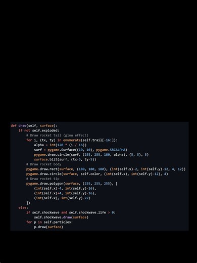 Animation de Feux d'Artifice avec Python