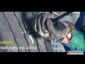 L'expertise poids lourds : la réparation d'un pneu