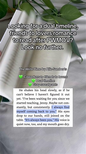 Need your friends to lovers fix? The Write Time by Allie Samberts is a dual timeline and on KU.