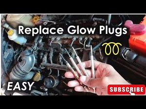 how to replace glow plugs in a diesel engine| mercedes diesel engine glow plugs replacement