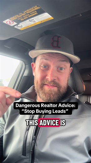 Dangerous Realtor Advice: “Stop Buying Leads” “Don’t buy real estate leads” might be some of the most dangerous advice agents keep repeating. If a buyer calls your sign, you do not reject them because you are against buying leads. You take the call, because buying attention has always been part of this business. The problem is not buying leads. The problem is buying them blindly. When agents are taught absolutes instead of business math, they lose the ability to evaluate what actually works. I l