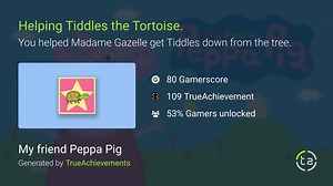 Helping Tiddles the Tortoise. achievement in My Friend Peppa Pig