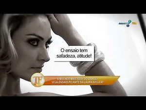 Laura Keller é eleita a mais sexy e mostra tudo em ensaio