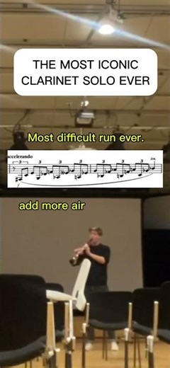 100% most iconic clarinet solo. #clarinet