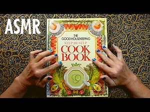 ASMR | My Favourite Illustrated Vintage Cook Book! Whispered Recipe Reading & Ramble