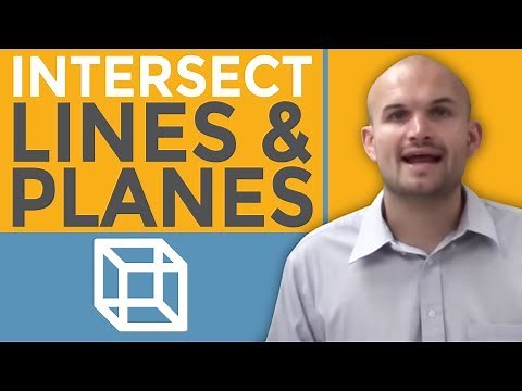 What does the intersection of lines and planes produce