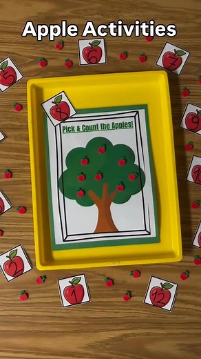 4.5K views · 22 reactions | #fallactivities #appleseason #prek #learningthroughplay #Learningisfun #prekteacher #teacherlife | Joy in the Morning | Facebook
