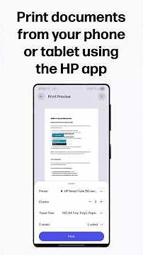 Imprime documentos desde tu teléfono o tablet usando la app de HP | Impresoras HP #shorts