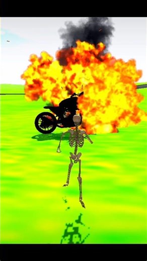 Skelton ki bike blast ho gai☹️ #youtubeshorts #indianbike #gtav