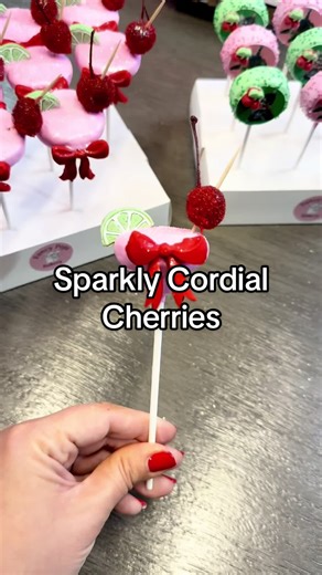 Sparkly Cordial Cherries Recipe Tutorial