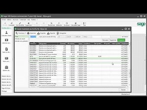 Saisie d'inventaire SAGE Gestion Commerciale I7 8