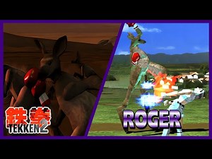 TEKKEN 2 [PS1] Arcade Mode – Roger Gameplay [4K 60FPS]