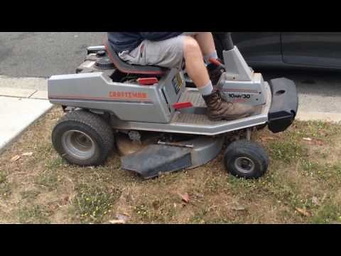 Craftsman II Riding Lawnmower 30" 10 HP Rear Engine Model 502.255090