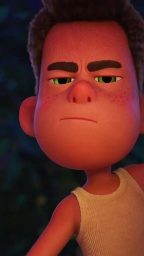 Alberto Stares At Giulia in Luca Movie Scene