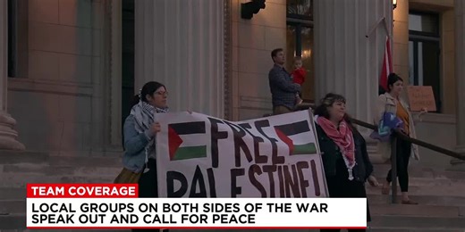 Pro-Palestine rally held at the steps of Springfield City Hall