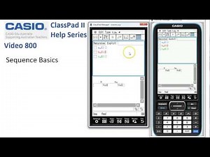 ClassPad Help 800 - Sequence Basics