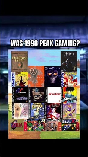1998 had THE BEST Games Ever Made 🔥 #90s #RetroGaming #Nostalgia