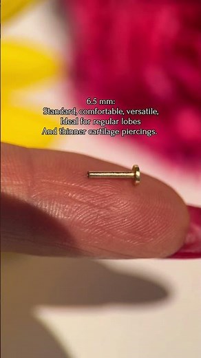 Flat Back Earring Size Guide: Find Your Perfect Fit with 14k Gold!