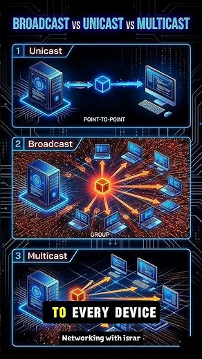 Broadcast vs Unicast vs Multicast | What's the Difference? | CCNA Networking Basics