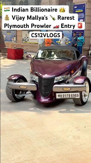 Indian Billionaire Vijay Mallya’s Rare Beast Plymouth Prowler Entry #Shorts#India#car#vip