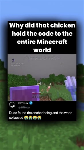 Why did that chicken hold the code to the entire Minecraft World
