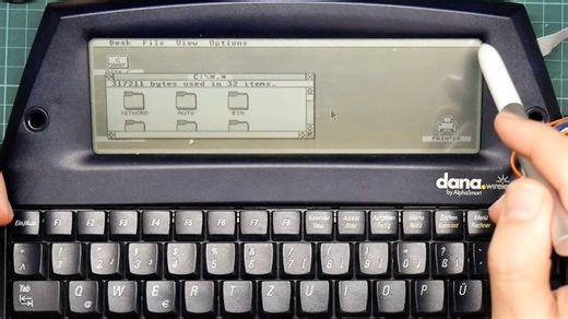 See The ATARI GEM Desktop Running On A Portable Word Processor… Thing