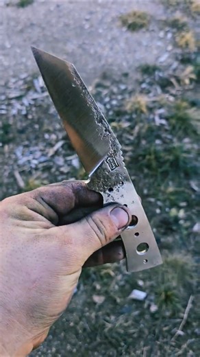 Forged leaf spring wharncliff! #knifegallery #huntingknife #handmade