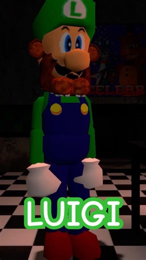 If Luigi was in Fnaf 2? #fnaf #gmod #luigi