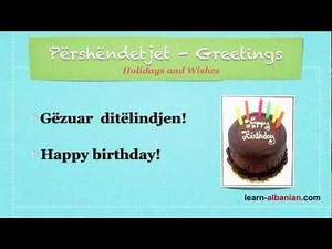Albanian Greetings Part 2. Learn Albanian language