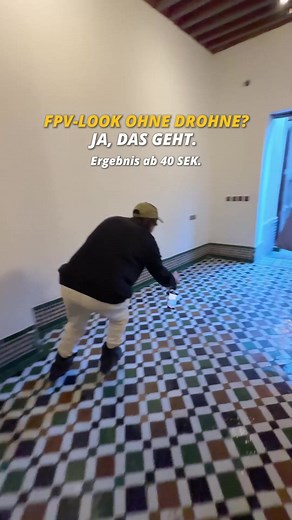 FPV-Flow am Boden mit Osmo Mobile 8