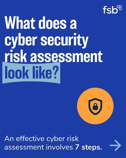 Learn how to run a cybersecurity risk assessment for your small business! Protect assets, meet compliance, and reduce risks with our handy step-by-step guide: https://go.fsb.org.uk/CyberRiskAssessment #CyberSecurityAwarenessMonth | Federation of Small Businesses - FSB