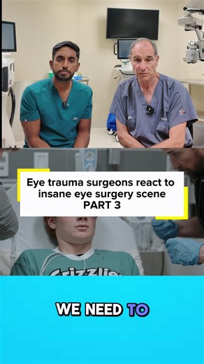 Part 3 reaction video of The Pitt! Here’s our take on the minor surgery! #reaction #thepitt @noahwyleofficial #ophthalmology
