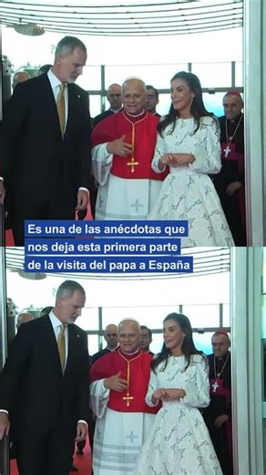 León XIV cuenta a Letizia la brecha que se hizo un obispo al chocar con una puerta