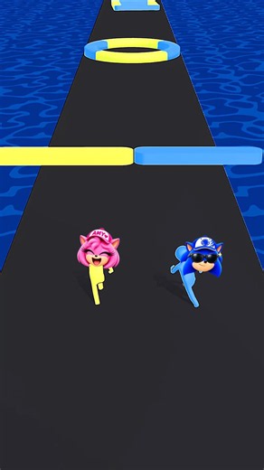 SONIC 💙 VS AMY ROSE 🩷 Who Will Win? Let’s Enjoy! #sonic #amyrose #knuckles #tails #lordx