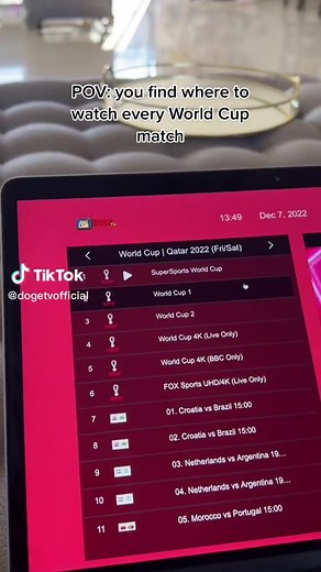 Doge Tv has been a life saver this World Cup, would recommend 10/10! #worldcup #streamingplatforms