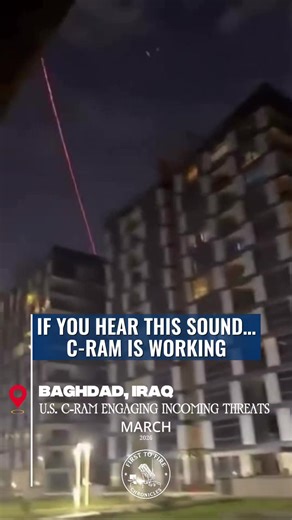 U.S. C-RAM Engages Rockets and Drones in Baghdad