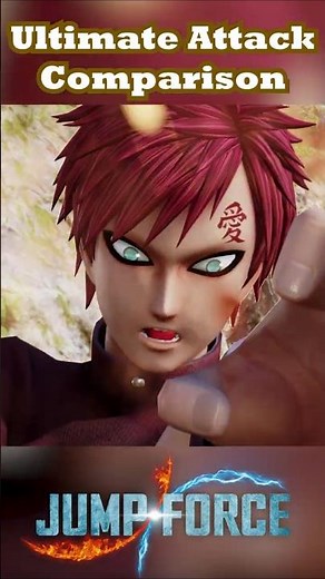Gaara Sealing Ultimate Jutsu Comparison #gaara #narutoshippuden #narutostorm4 #jumpforce #sealing