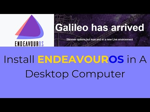 Setting up Endeavour OS in a PC