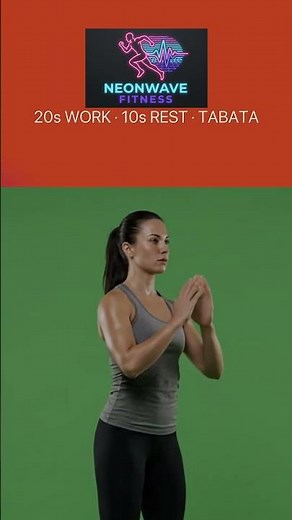 ⚡ 4-Minute NEON TABATA Workout | Quick Full Body Burn! (No Equipment)🎧