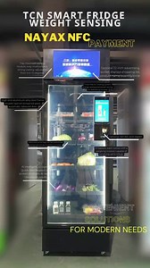 TCN Smart Fridge Vending Machine for Foods and Drinks Fruit Micro Smart Vending With Card Reader
