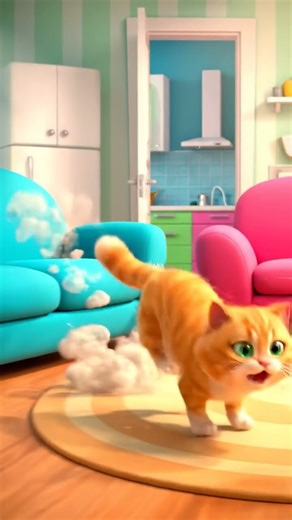 Cats Being Clumsy Legends 😭🐾 #CatFails #CatMishaps #Shorts