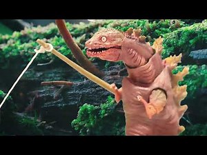 GODZILLA goes fishing in Pokémon World.