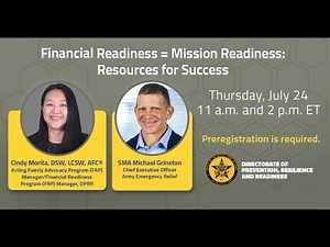 Financial Readiness = Mission Readiness: Resources for Success